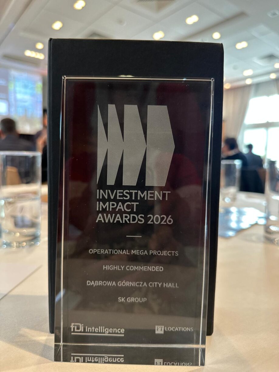 Dąbrowa Górnicza i SK hi‑tech battery materials Poland zdobywają statuetkę Investment Impact Awards 2026