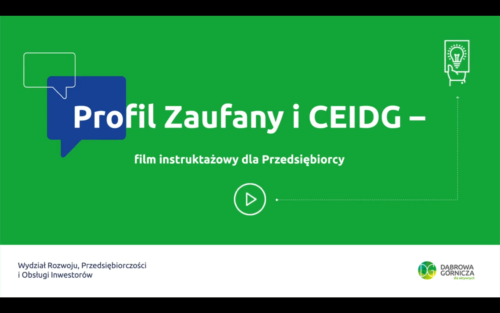 Profil zaufany i CEIDG - film instruktażowy